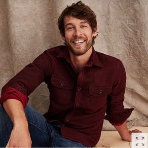 JCrew Heavyweight Chamois Workshirt in Red Minicheck size Medium